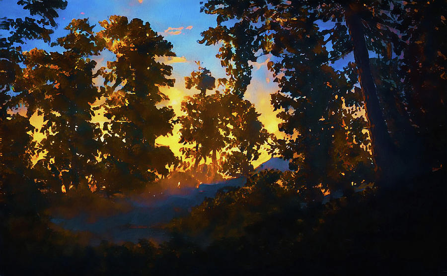 Into the Forest of Light, 01 Painting by AM FineArtPrints