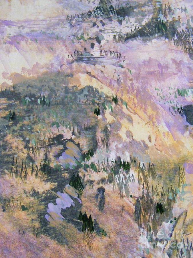 Into the Lavender Mountains Painting by Nancy Kane Chapman