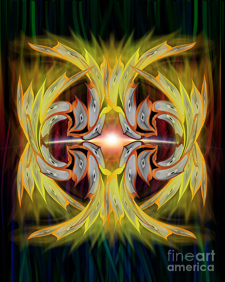 Abstract Digital Art - Into the Light by Linda Seacord