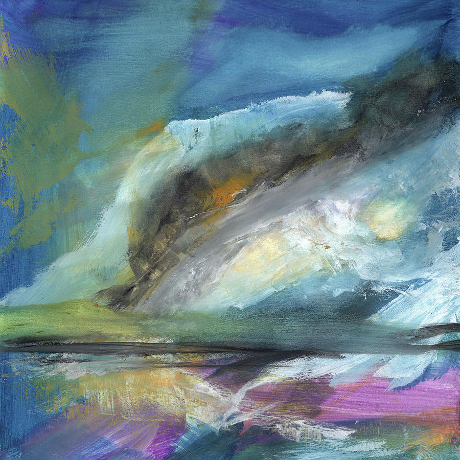 Into the Rainbow2 Painting by Diane Maley