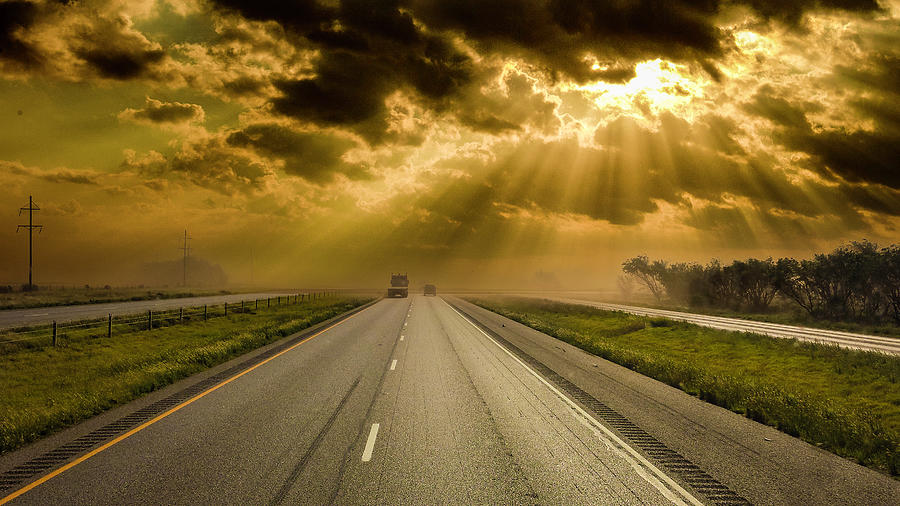 Landscapes Photograph - Into The Sandstorm by Steven Norris Landscapes Photograph - Into The Sandstorm by Steven Norris