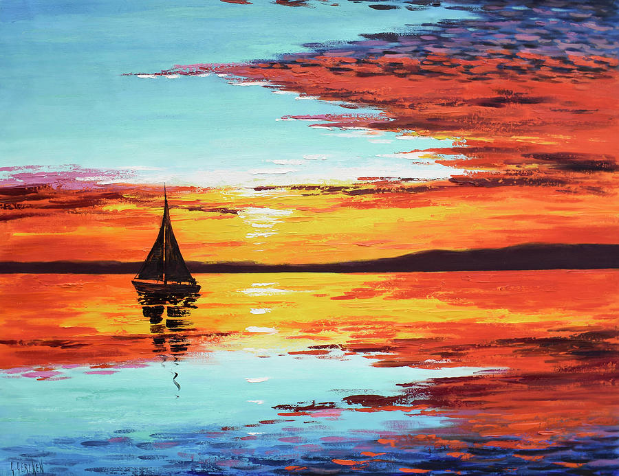 Into The Sunset Painting