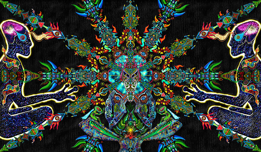 Alien Digital Art - Into the Unknown by Myztico Campo
