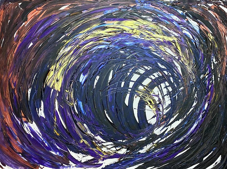 Into The Void Questing For Vision Flow Codes  Painting by Anjel B Hartwell