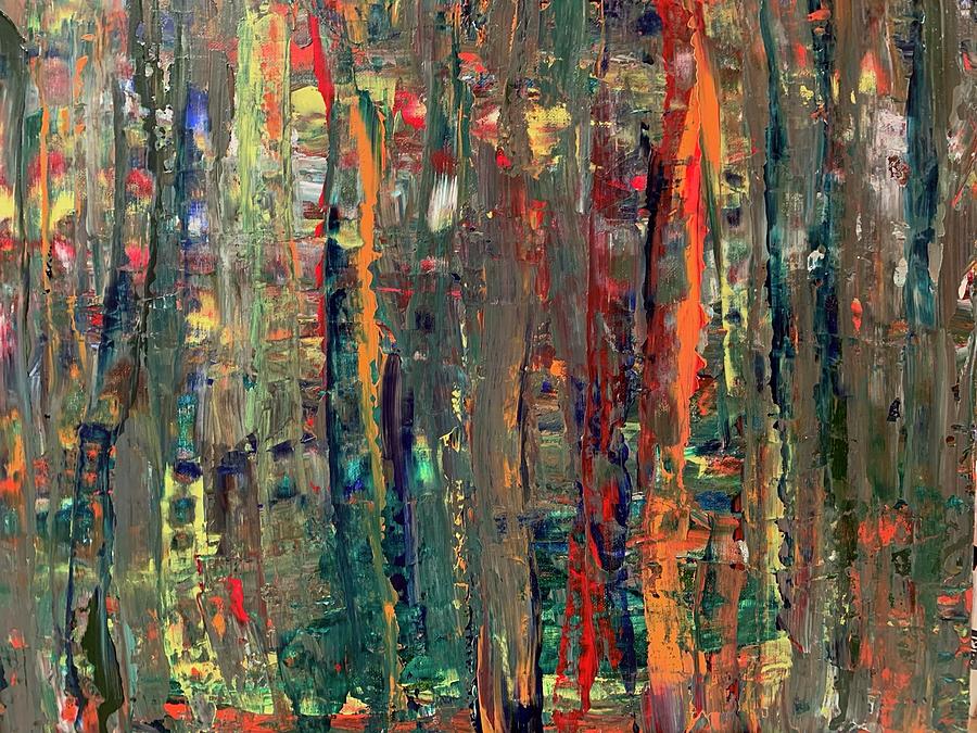 Into the Woods 1 Painting by Teresa Moerer