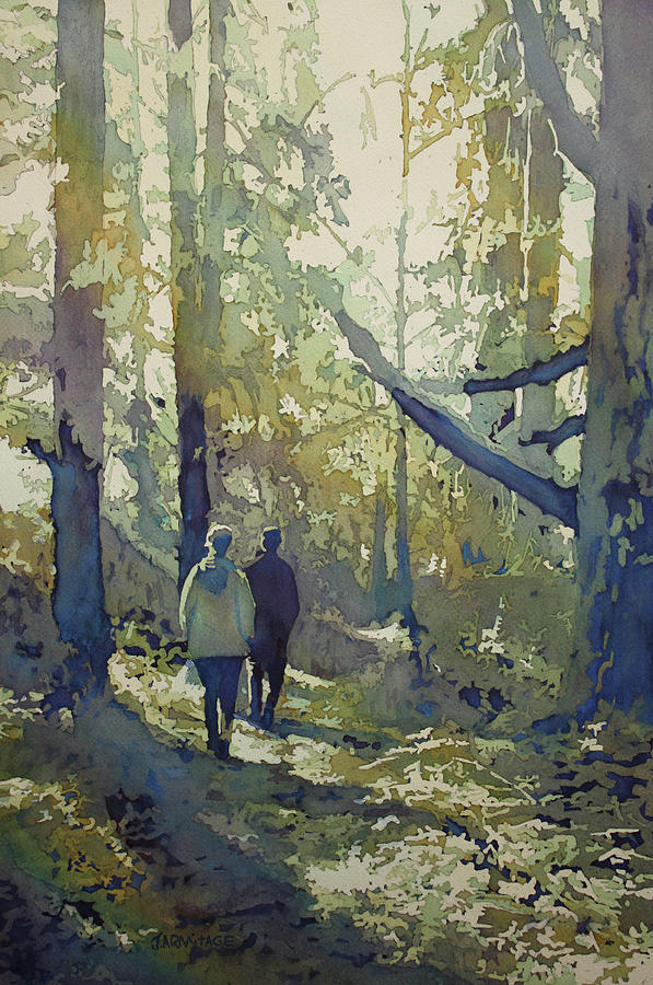 Into the Woods Painting by Jenny Armitage