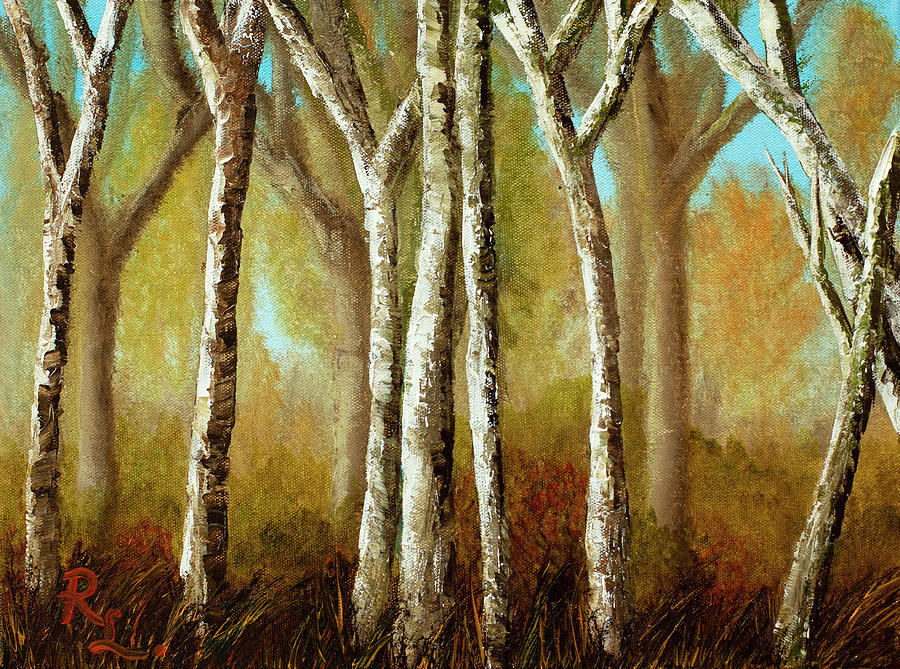 Into the Woods Painting by Renee Logan