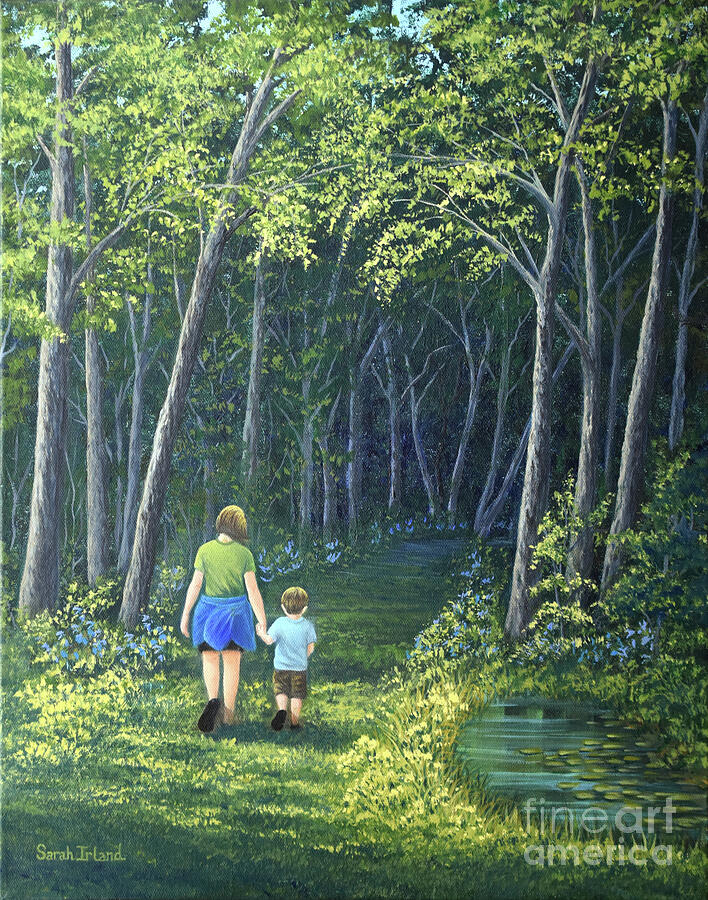 Into the Woods Painting by Sarah Irland