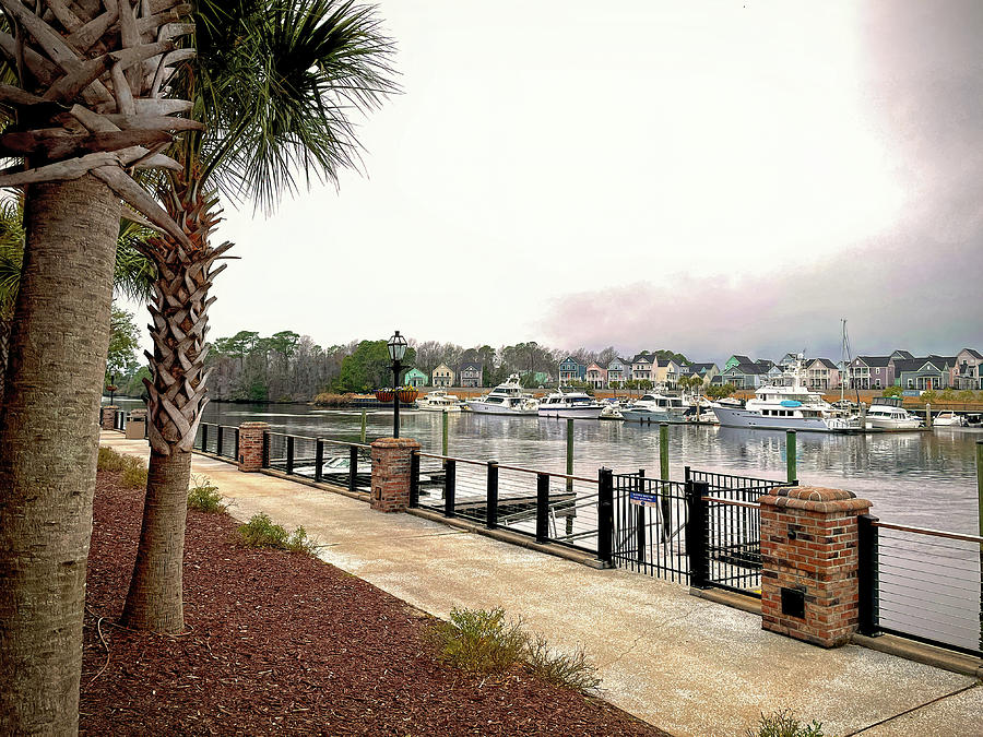 Intracoastal Waterway at Barefoot Landing Photograph by Bill Swartwout