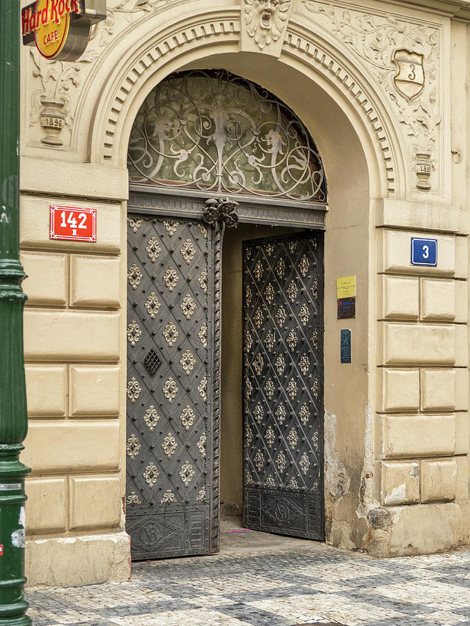 Intricate Prague Doorway Photograph by Jean Noren