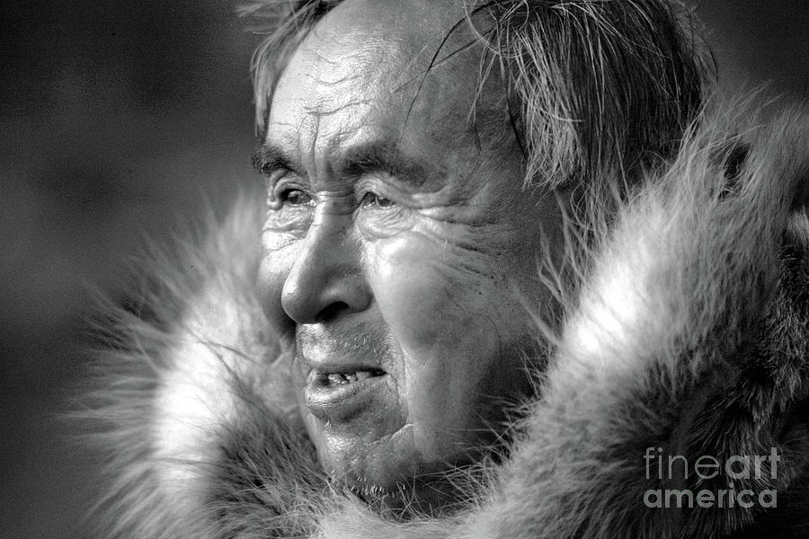 Inuit elder, Martin Martin  1972 Photograph by Douglas Pike