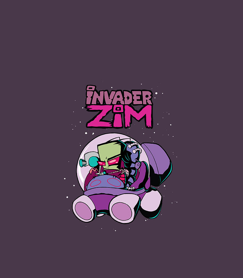 Invader Zim Rocket Ship Digital Art by Larcye Noora - Pixels