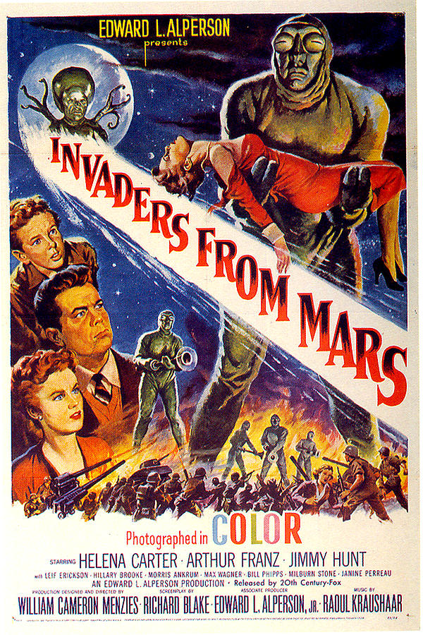 Invaders From Mars poster 1953 Mixed Media by Movie World Posters