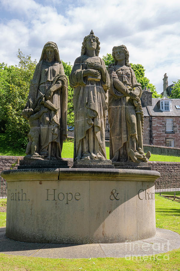 Inverness Photograph - Inverness Faith - Hope- Charity by Bob Phillips
