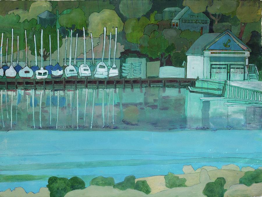 Inverness Yacht Club Painting by Shirley Salzman Fine Art America