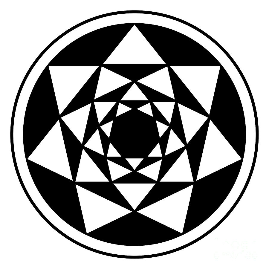 Четыре треугольника в круге