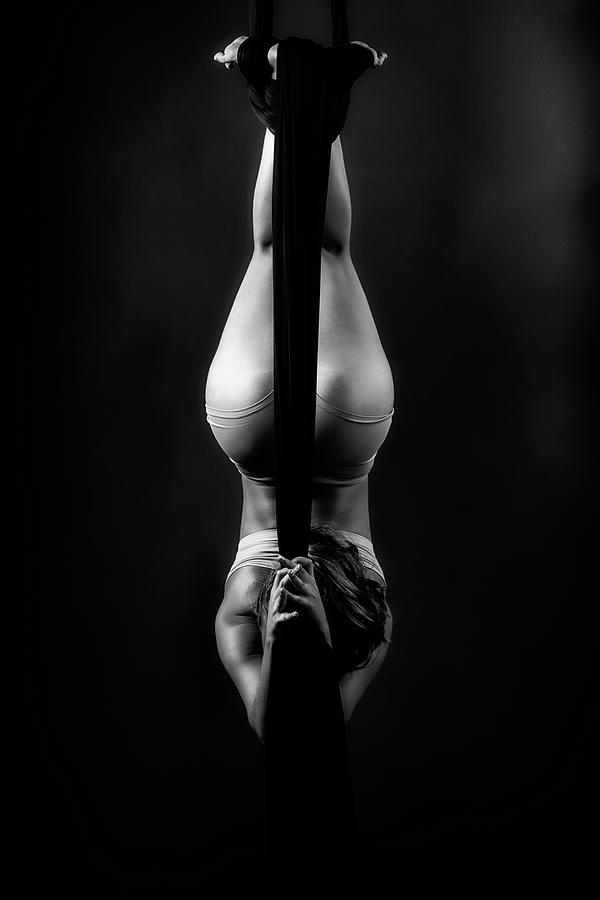 Inverted Hourglass On Silk Photograph by Monte Arnold