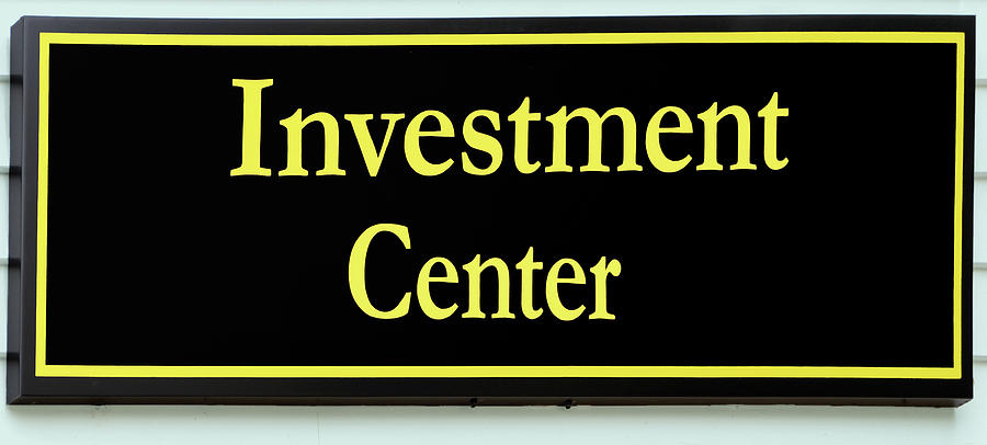 Investment Center sign Photograph by Phil Cardamone