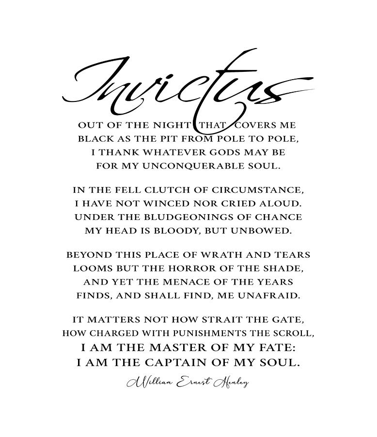 Invictus - Invictus Poem by William Ernest Henley