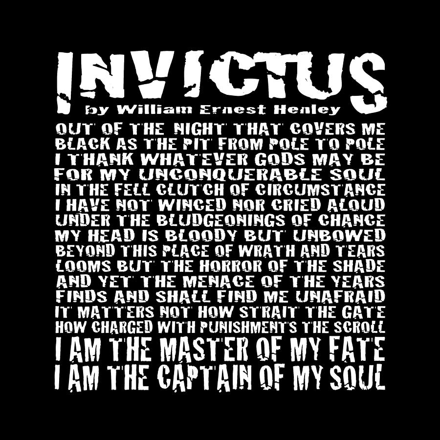 Invictus - Square Grunge Style Digital Art