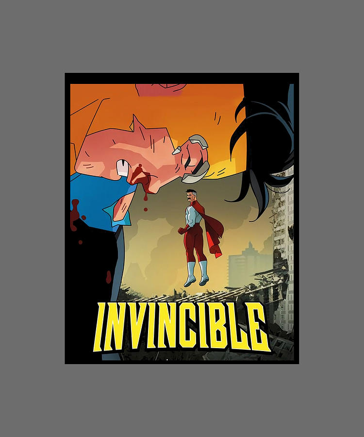 Invincible And Omni Man Graphic stars Painting by Chloe Carter - Pixels