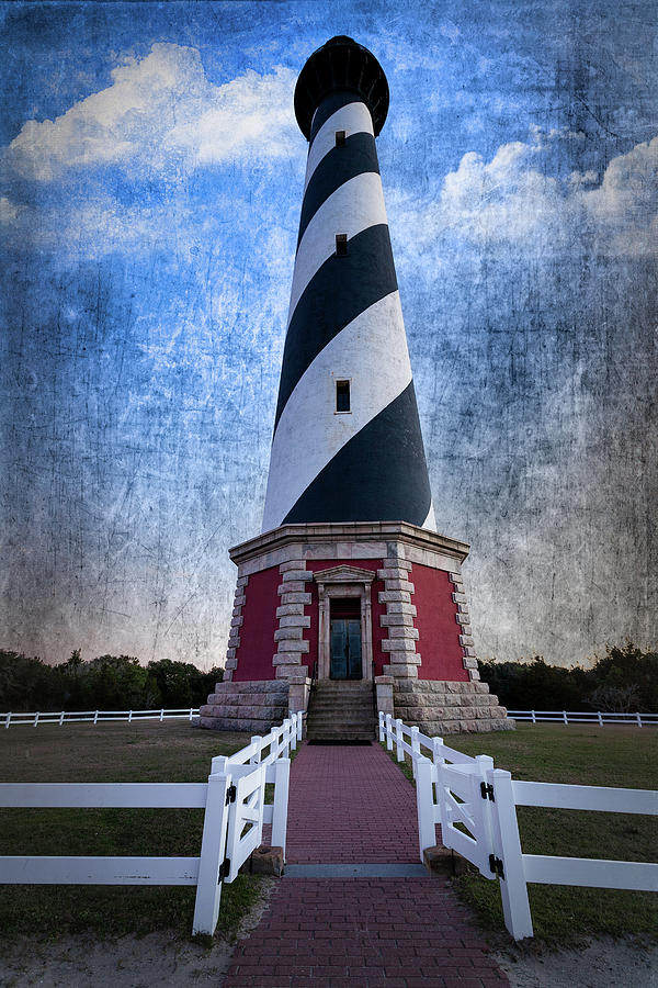 Invitation to Hatteras Lighthouse fx Photograph by Dan Carmichael