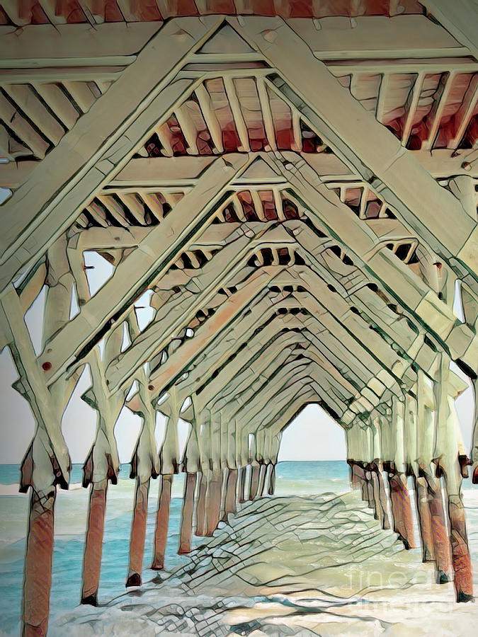 Invitation to the Unknown Under the Pier Photograph by Roberta Byram