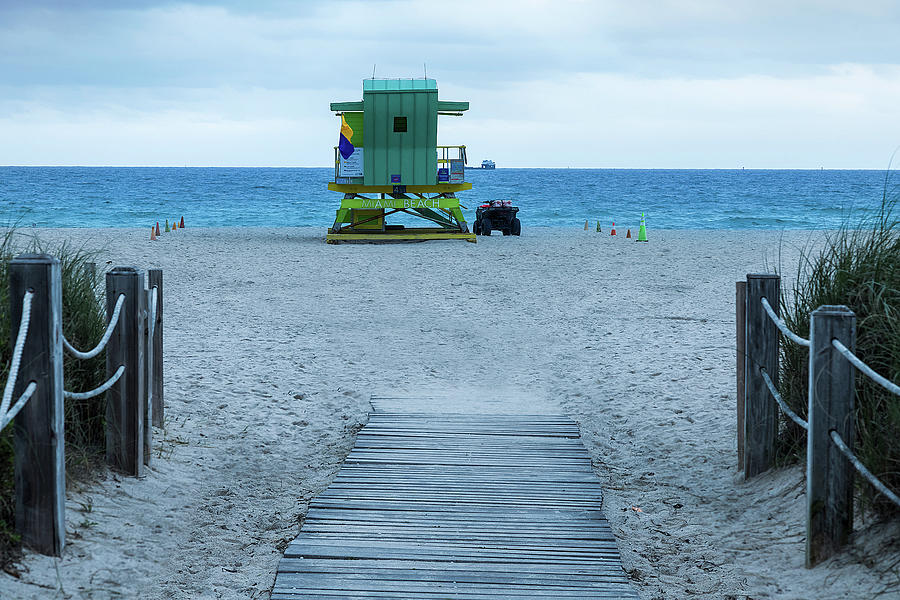 Beach Photograph - Inviting Stormy Miami Beach by James BO Insogna