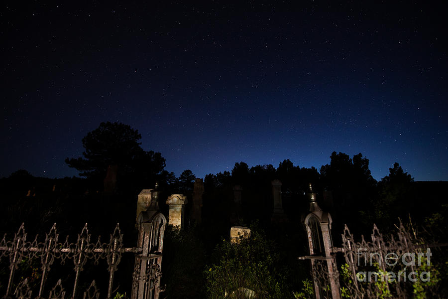 IOOF Cemetery Twilight Central City CO Photograph by JD Smith