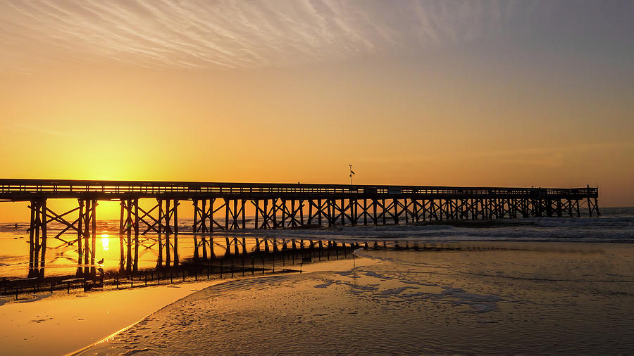 IOP Pier Sunrise #2 Photograph by John Kirkland
