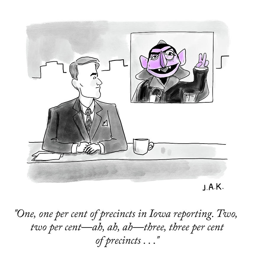Iowa Reporting Drawing by Jason Adam Katzenstein Iowa Reporting Drawing by Jason Adam Katzenstein