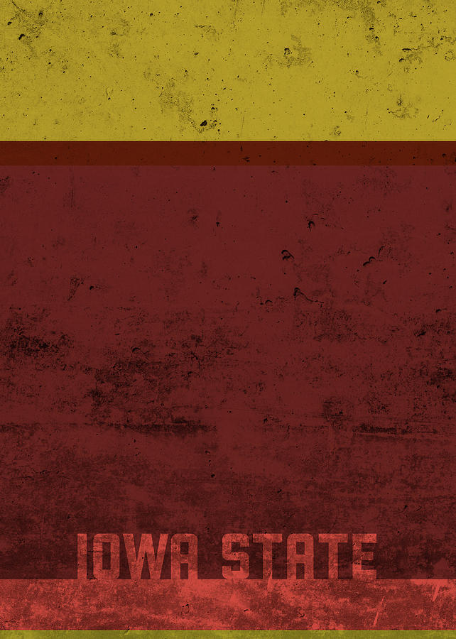 Iowa State Team Colors College University Bold Simple Series Mixed ...