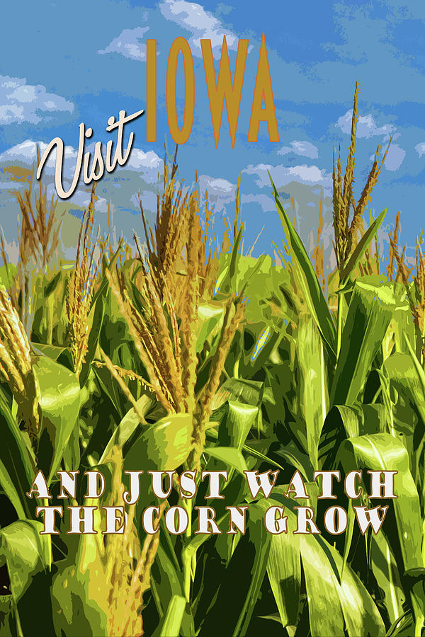 Iowa Travel Poster Photograph by Ken Smith