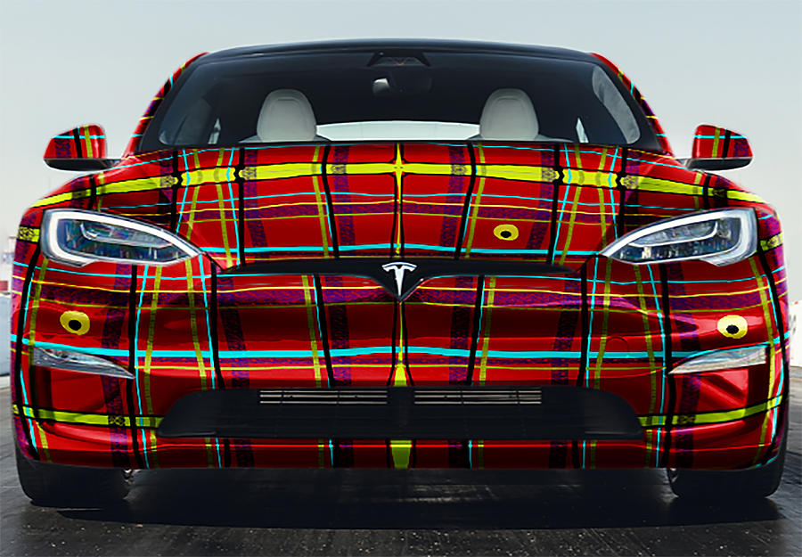 iPlaid Tesla Digital Art by Susan Fielder