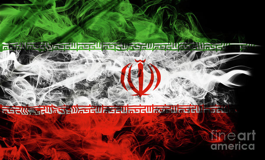 Iran flag smoke Photograph by Benny Marty - Pixels