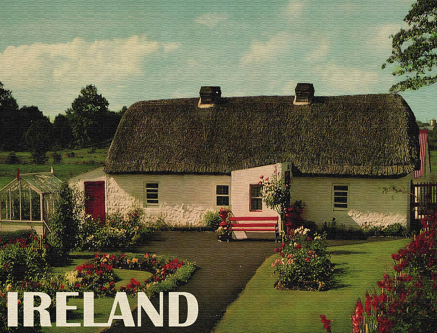 Landmark Photograph - Ireland Cottage Photo by Long Shot