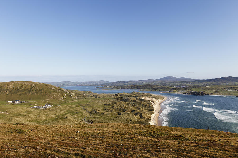 Ireland, County Donegal, View of Five Finger Strand and Inishowen Peninsula with Trawbreaga Bay Photograph by Westend61