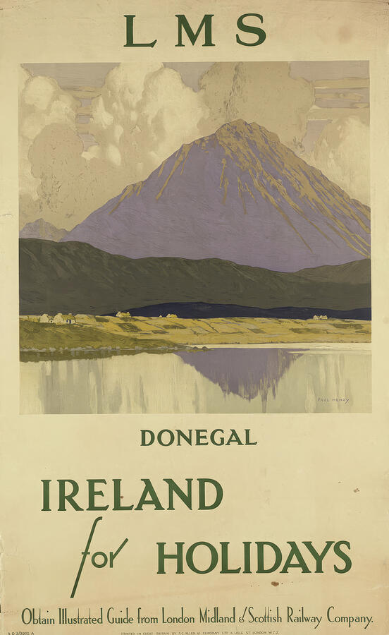 Ireland Donegal Vintage Travel Poster Painting by Vintage Travel Poster Ireland Donegal Vintage Travel Poster Painting by Vintage Travel Poster