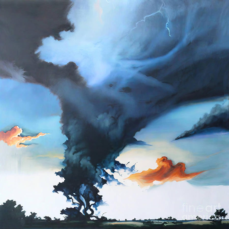 Sunset Painting - Ireland Painting skyscape ireland irish art painted sky conor mu by N Akkash