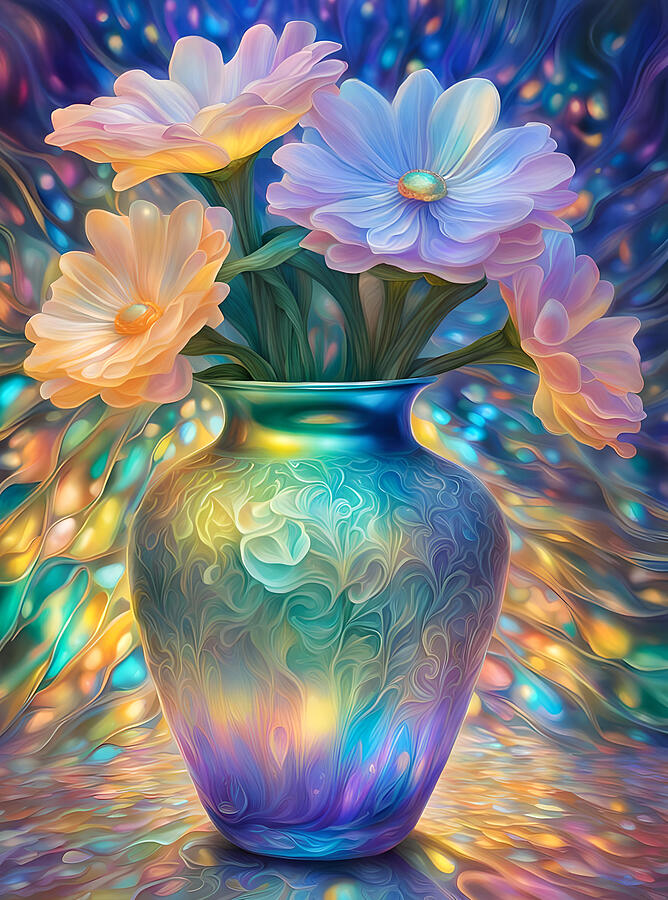 Flower Photograph - Iridescent Bouquet by Cate Franklyn