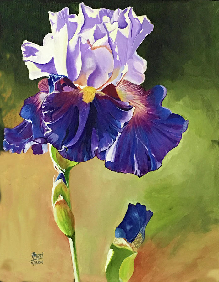 Iris Painting by Aarti Bartake