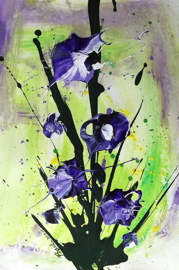 Iris Painting by Pearlie Taylor