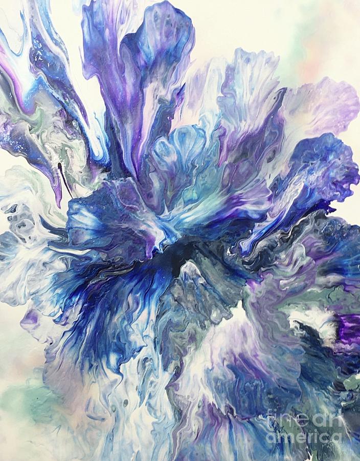 Iris Rush Painting by Karen Ann
