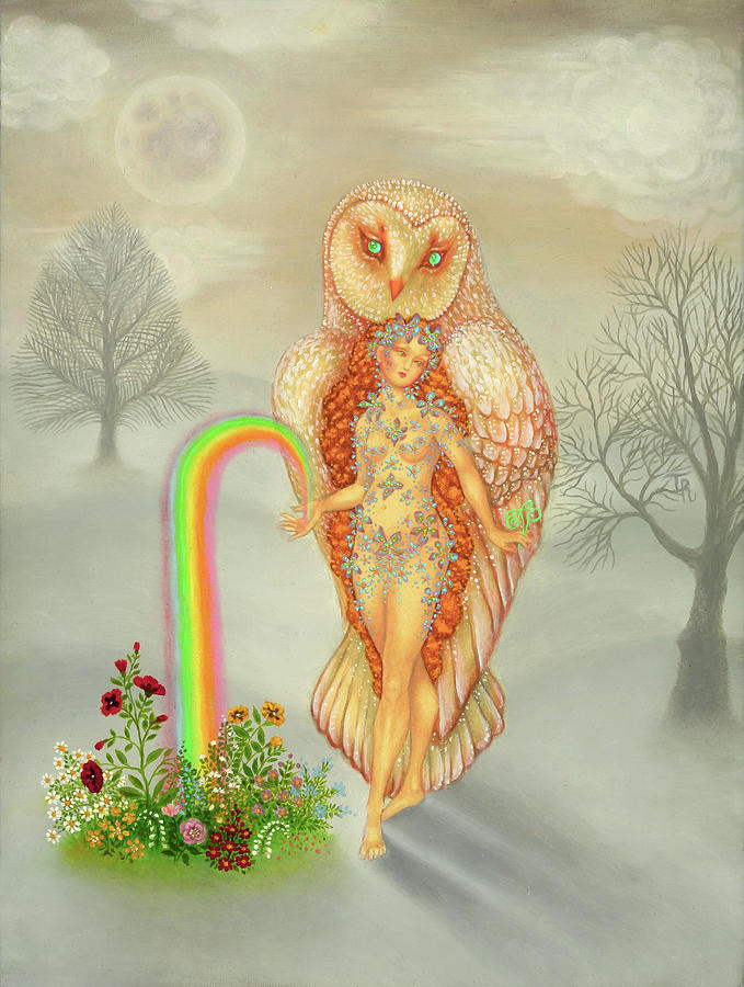 Iris the Goddess of Rainbows Painting by Tino Rodriguez