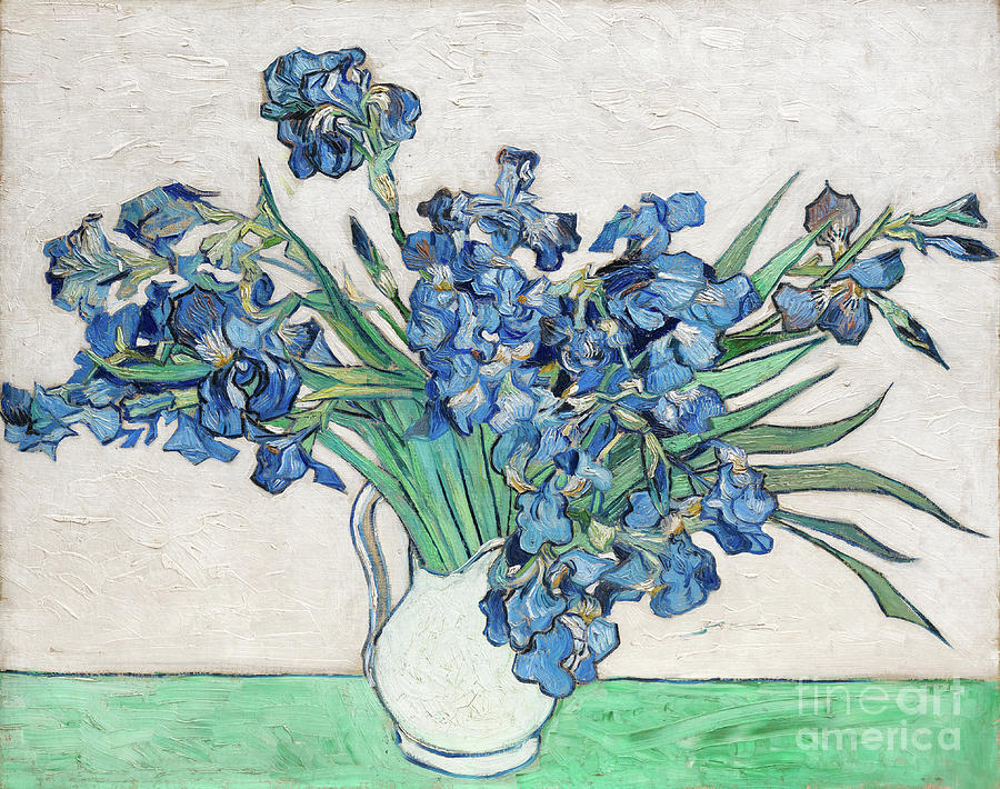 Irises, 1890, Vincent Van Gogh Painting by Kithara Studio