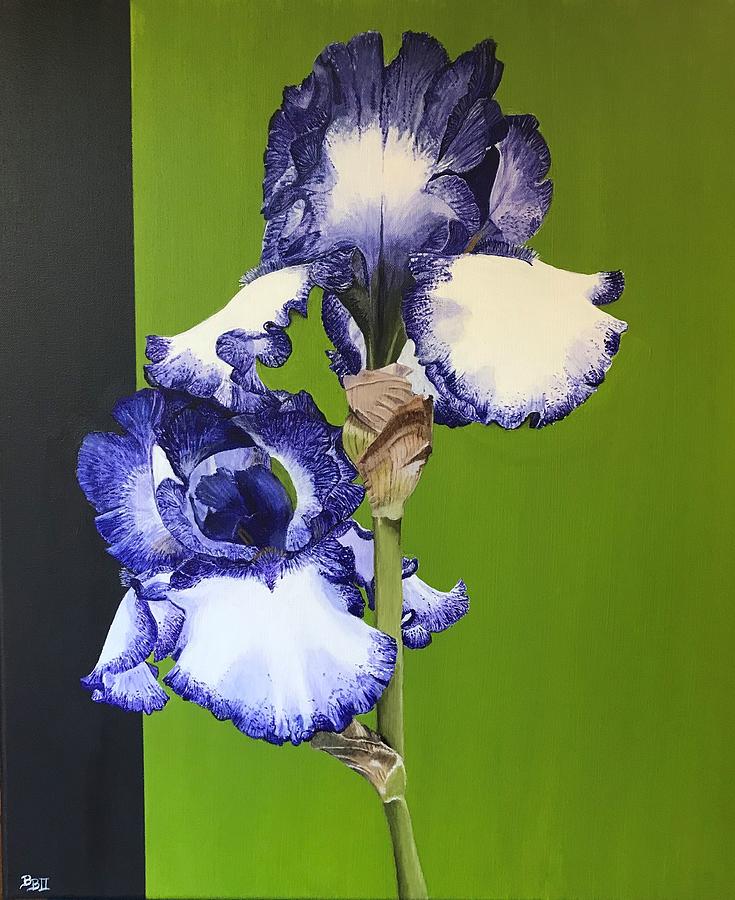 Irises Painting by Boots Quimby
