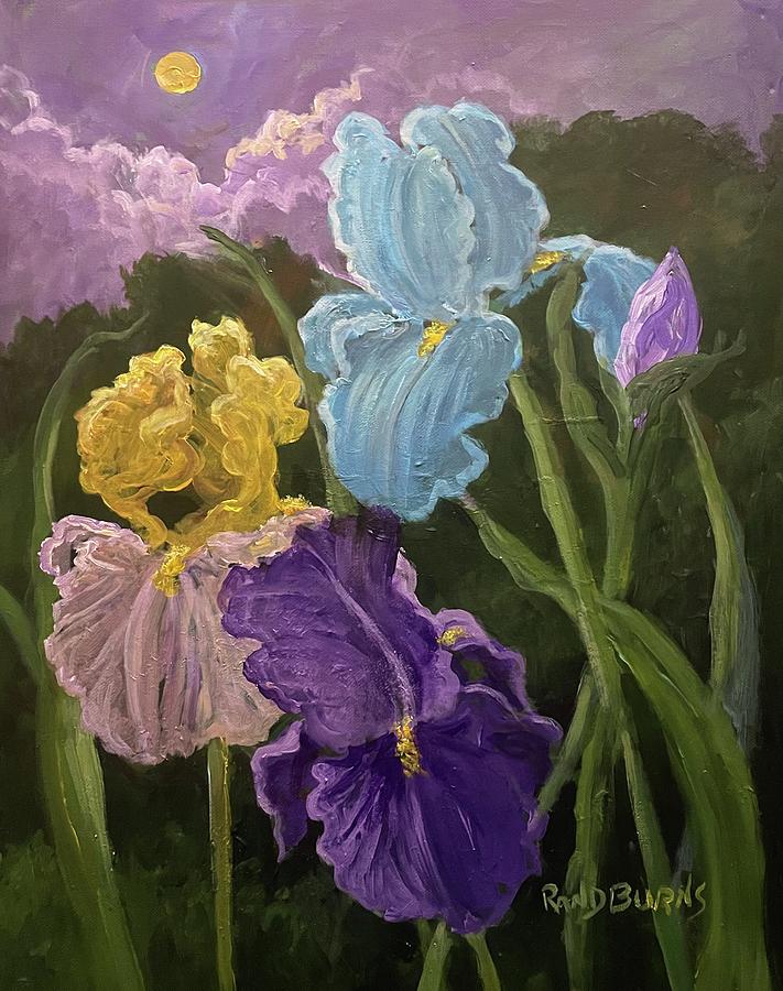 Irises Of The Moon Painting by Rand Burns
