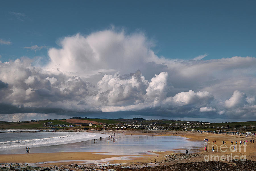 Irish Beach Sky Ocean Photograph by Lidija Ivanek - SiLa