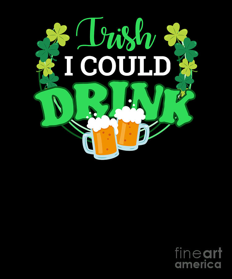 Irish Beer Festival Lacrosse St Patricks Day Clover Shamrock Gift Digital  Art by Thomas Larch - Pixels