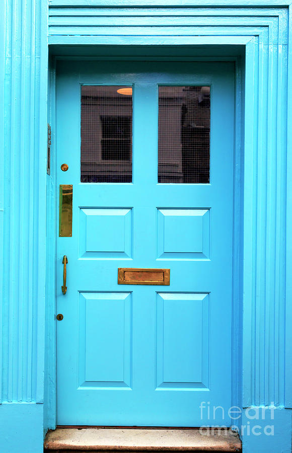 Irish Blue Door in Dublin Photograph by John Rizzuto